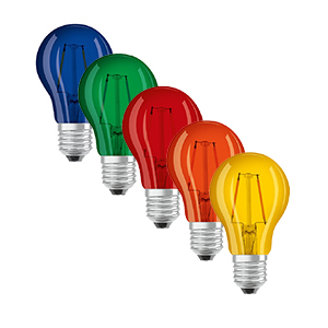 Lampes colorées LED